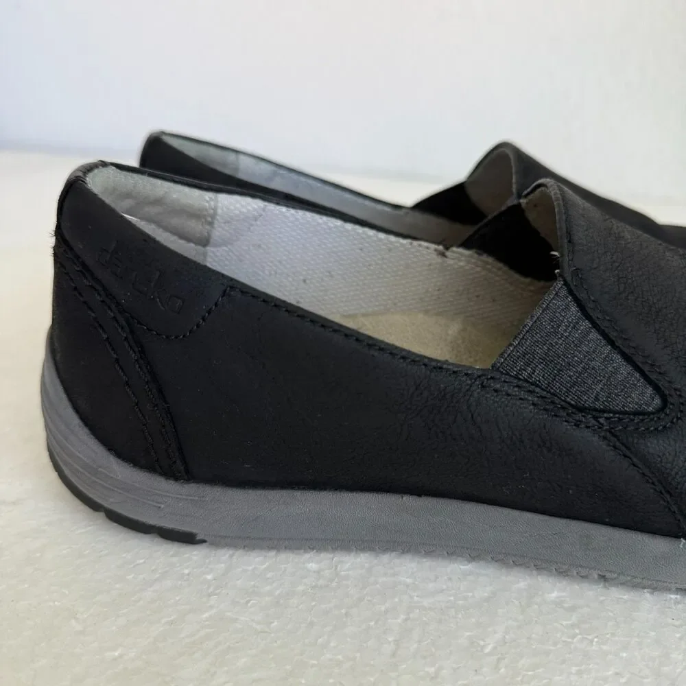 Dansko Loafers Womens 41 /10.5- 11 Black Linley Burnished Calf Casual Work